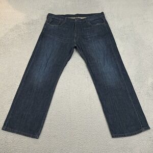 Levis Jeans Mens 38x30 Blue Denim 569 Relaxed Straight American Baggy Dark Wash